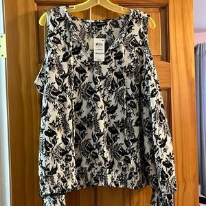 INC nwt cold shoulder blouse